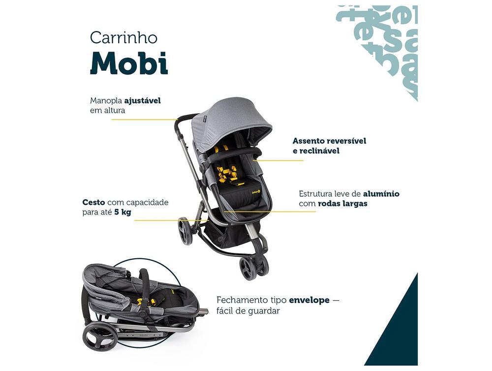 Carrinho de Bebê com Bebê Conforto Reversível Safety 1st Mobi DUO 3 Rodas 0 a 15kg - 4