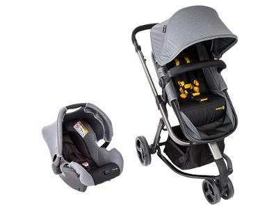 Carrinho de Bebê com Bebê Conforto Reversível Safety 1st Mobi DUO 3 Rodas 0 a 15kg