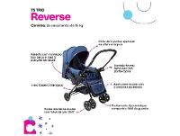 Carrinho de Bebê com Bebê Conforto Cosco Kids Reverse Trio até 15kg
