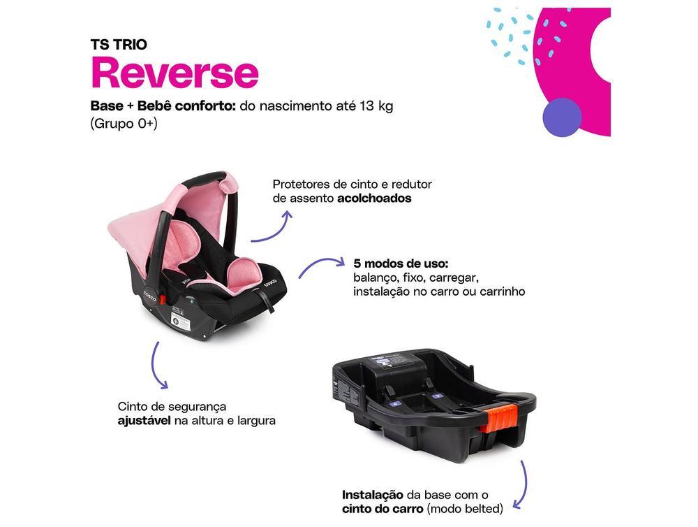 Carrinho de Bebê com Bebê Conforto Cosco Kids Reverse Trio até 15kg - 5