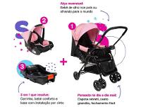 Carrinho de Bebê com Bebê Conforto Cosco Kids Reverse Trio até 15kg - 3