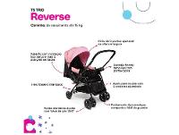 Carrinho de Bebê com Bebê Conforto Cosco Kids Reverse Trio até 15kg