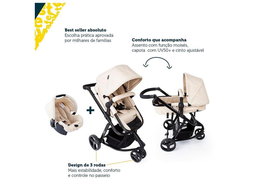Carrinho de Bebê com Bebê Conforto Safety 1st TS Mobi Duo 3 Rodas até 15kg - 3