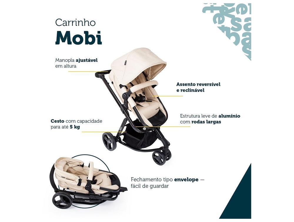 Carrinho de Bebê com Bebê Conforto Safety 1st TS Mobi Duo 3 Rodas até 15kg - 4