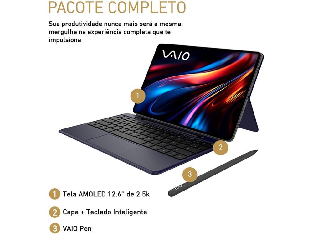 Tablet VAIO TL12 com Capa Teclado e Caneta 8GB RAM 256GB 12,6" AMOLED Android 15 Octa Core Wi-Fi 5G - 2
