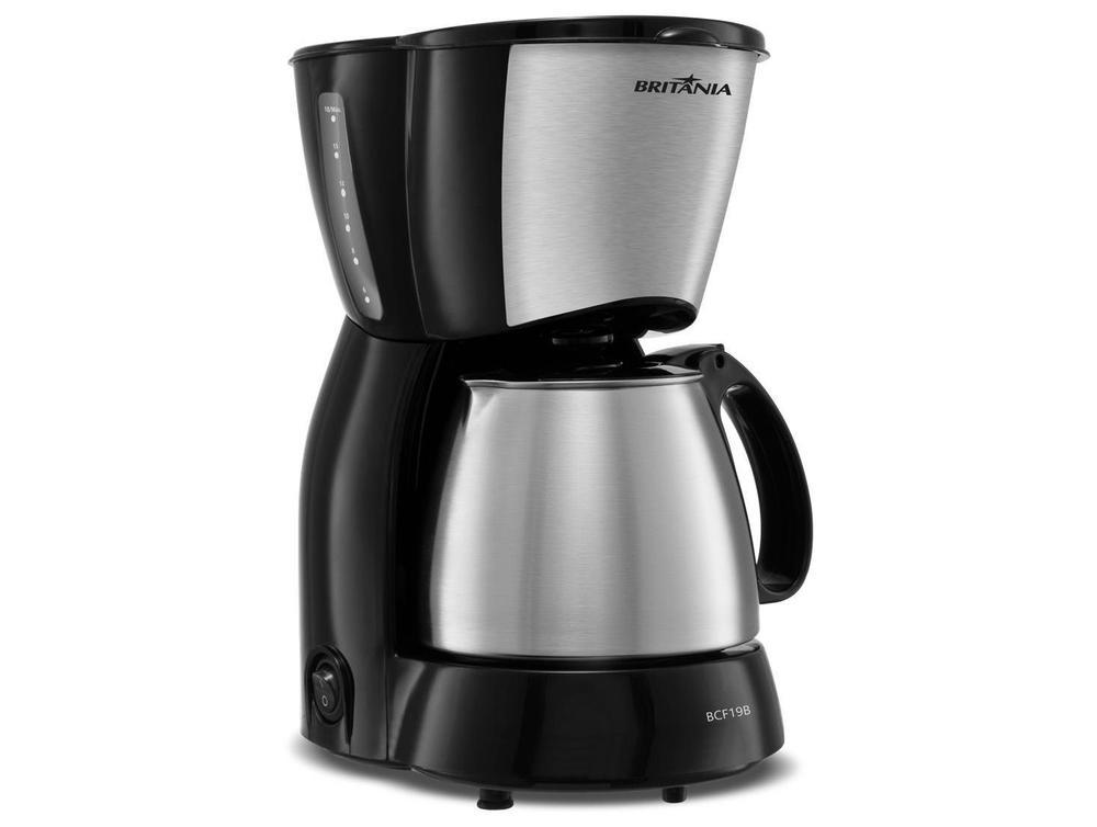 Cafeteira Elétrica Britânia BCF19B Inox 18 Xícaras Preto - 6