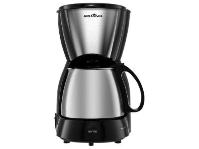 Cafeteira Elétrica Britânia BCF19B Inox 18 Xícaras Preto