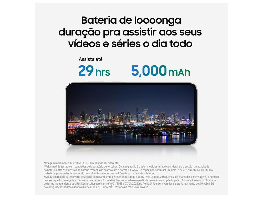 Smartphone Samsung Galaxy A26 256GB 5G 8GB RAM Preto 6.7" Câm. 50MP + 8MP + 2MP + Selfie 13MP - 6