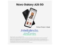 Smartphone Samsung Galaxy A26 256GB 5G 8GB RAM Preto 6.7" Câm. 50MP + 8MP + 2MP + Selfie 13MP - 8