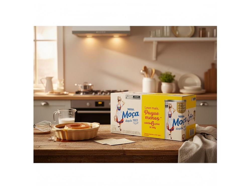 Leite Condensado Nestlé Integral Moça 395g 6 Unidades - 3