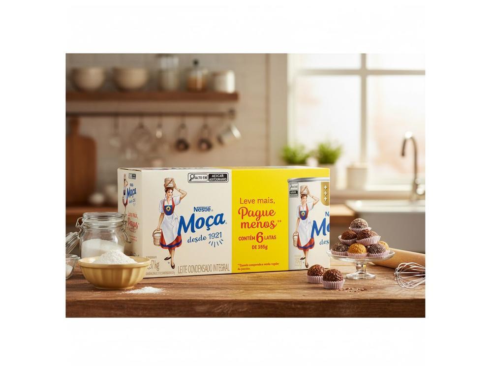 Leite Condensado Nestlé Integral Moça 395g 6 Unidades - 4