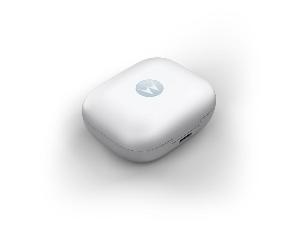 Fone de Ouvido Bluetooth Motorola Moto Buds com Microfone com Cancelamento de Ruído Intra-auricular True Wireless Light Blue - 8