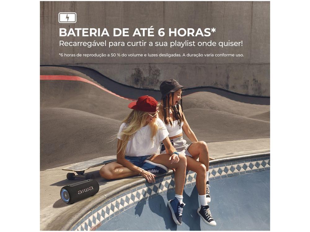 Caixa de Som Aiwa AWS-SP-04-LB Bluetooth Portátil 40W USB - 7