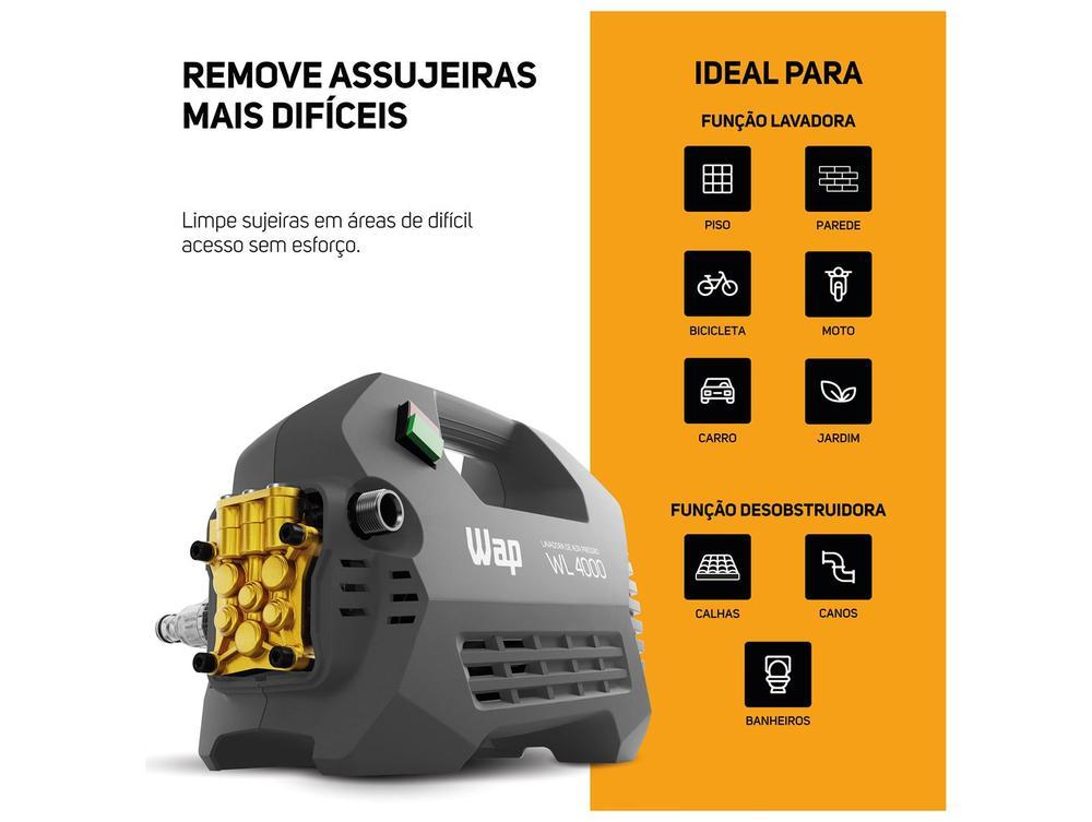 Desobstruidora de Alta Pressão Wap 1950 psi 2000W WL 4000 Ultra - 4