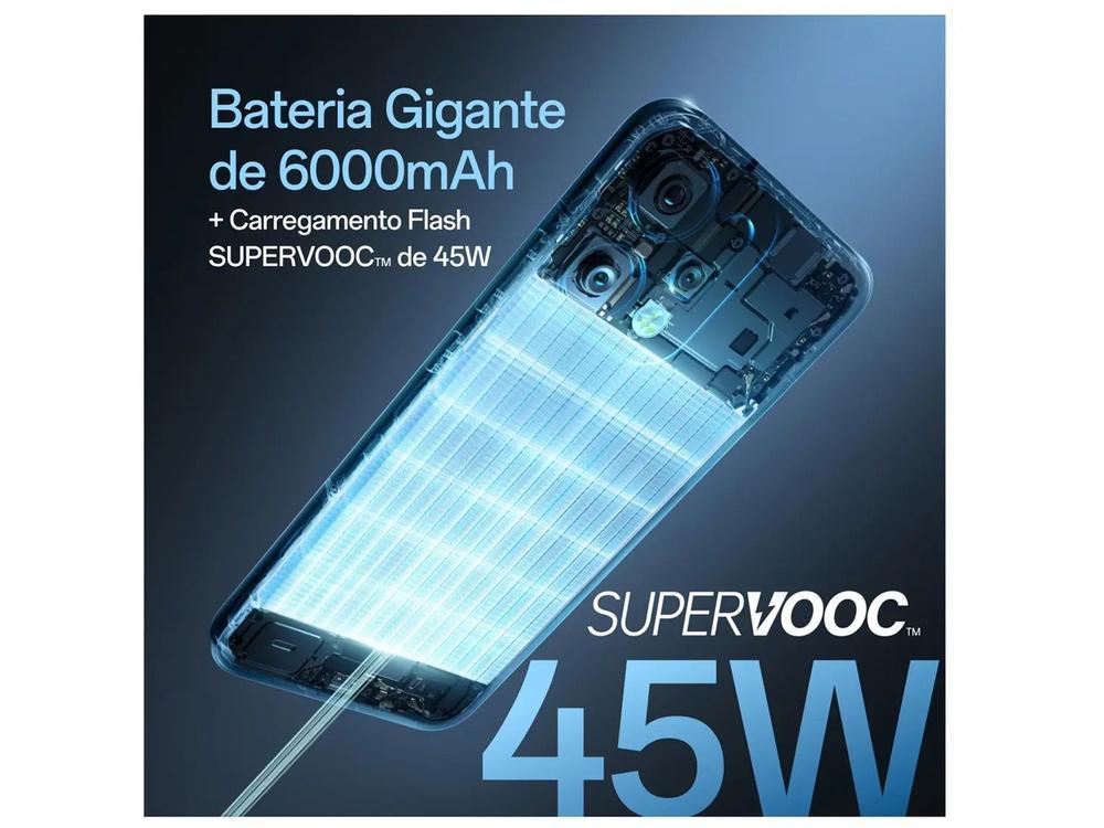 Smartphone OPPO Reno14 F 256GB 5G 12GB RAM Verde Luminoso 6,57" Câm. Tripla + Selfie 32MP - 3