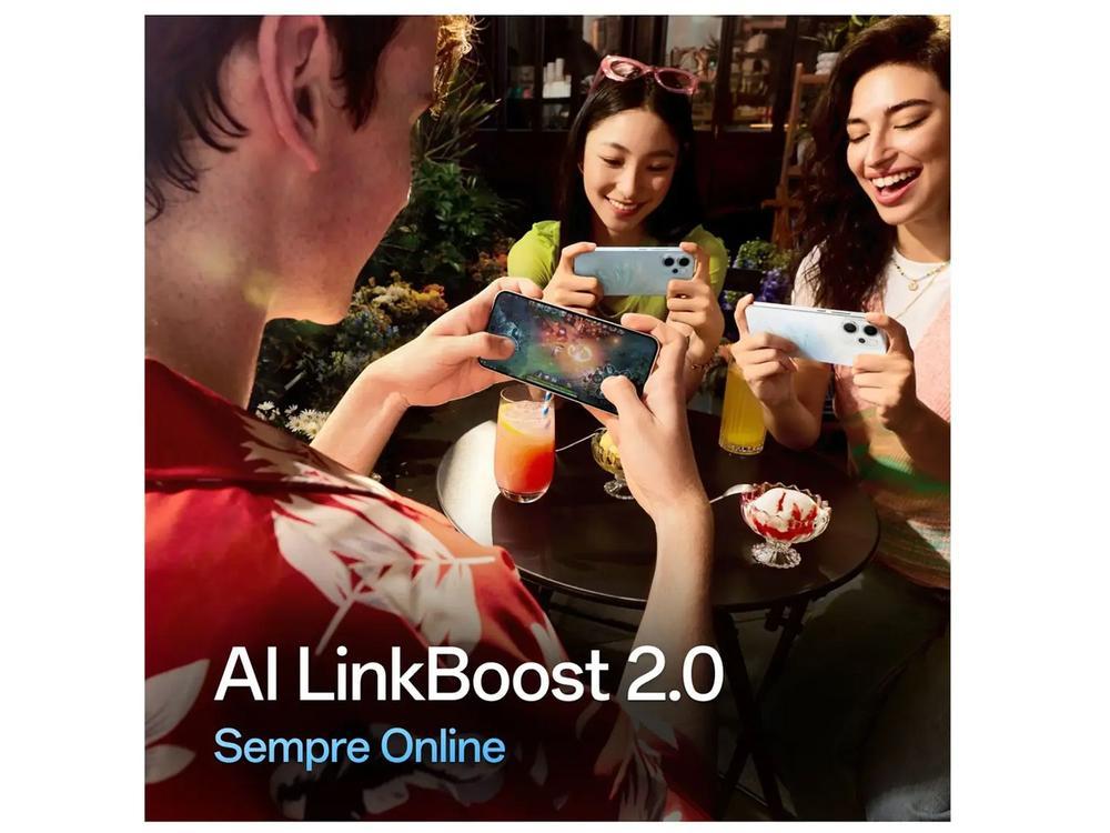 Smartphone OPPO Reno14 F 256GB 5G 12GB RAM Verde Luminoso 6,57" Câm. Tripla + Selfie 32MP - 8