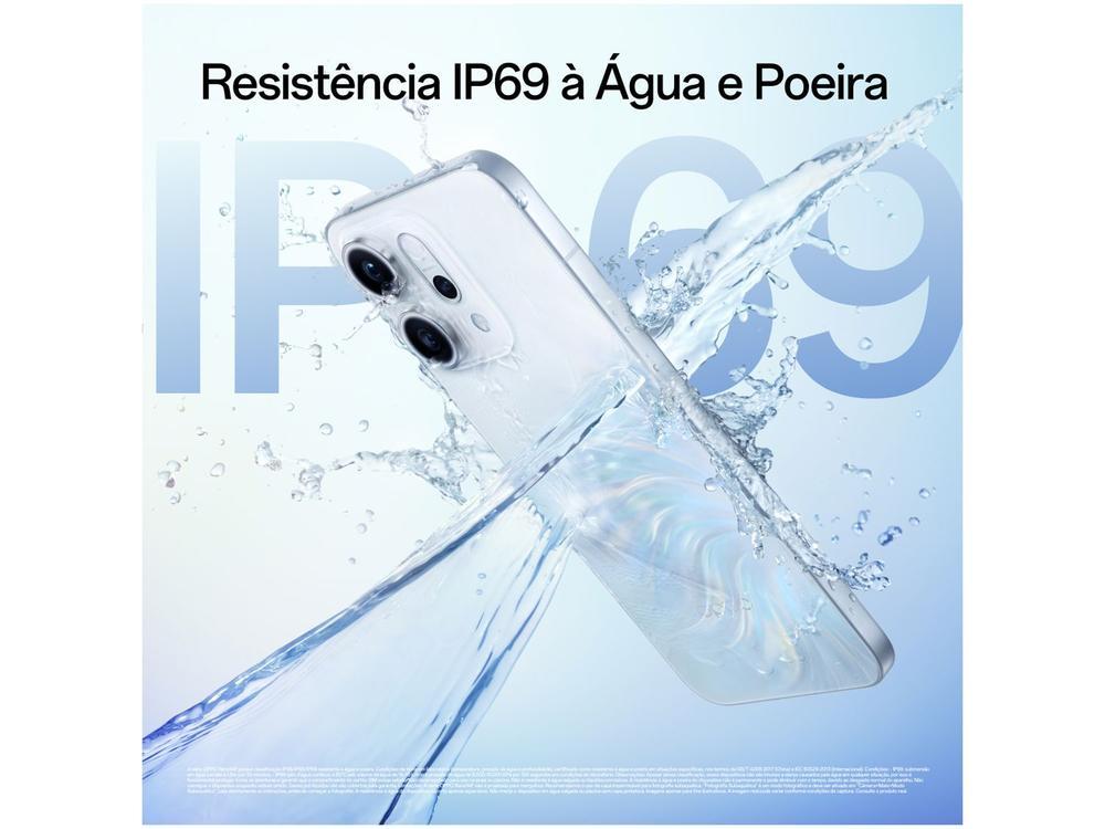 Smartphone OPPO Reno14 F 256GB 5G 12GB RAM Azul Cintilante 6,57" Câm. Tripla + Selfie 32MP - 4