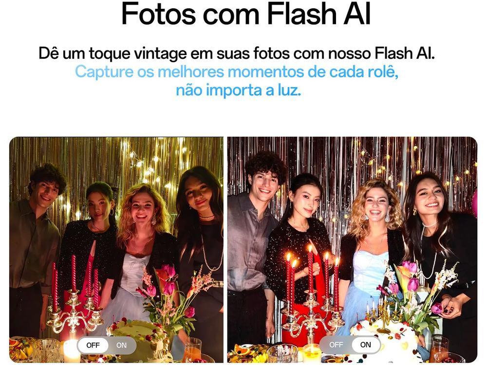 Smartphone OPPO Reno14 F 256GB 5G 12GB RAM Azul Cintilante 6,57" Câm. Tripla + Selfie 32MP - 6