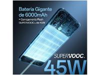 Smartphone OPPO Reno14 F 256GB 5G 12GB RAM Azul Cintilante 6,57" Câm. Tripla + Selfie 32MP - 3