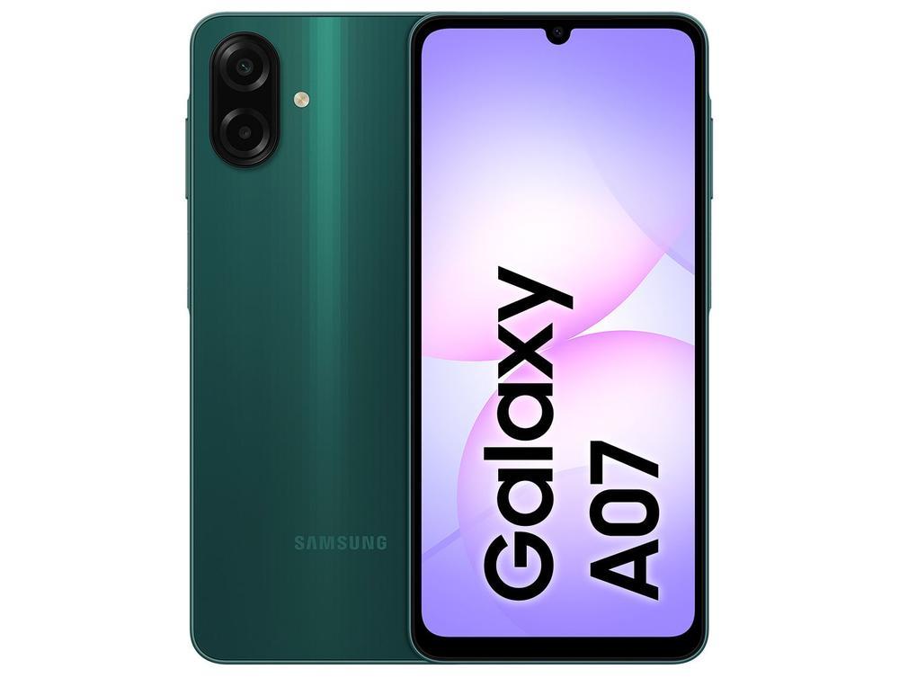 Smartphone Samsung A07 128GB Verde 4GB RAM Tela 6,7" Câm. Dupla + Selfie 8MP - 1