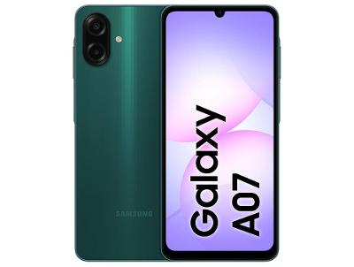 Smartphone Samsung A07 128GB Verde 4GB RAM Tela 6,7" Câm. Dupla + Selfie 8MP