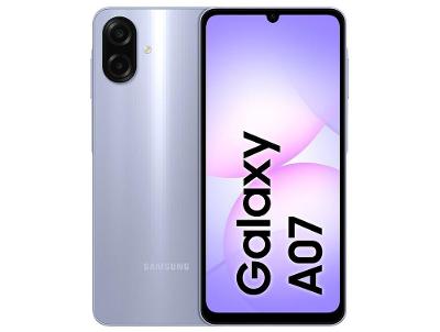 Celular Samsung Galaxy A07 128GB Violeta 4GB RAM Tela 6,7" Câm. Dupla + Selfie 8MP