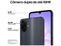 Smartphone Samsung A07 128GB Violeta 4GB RAM Tela 6,7" Câm. Dupla + Selfie 8MP