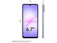 Smartphone Samsung A07 128GB Violeta 4GB RAM Tela 6,7" Câm. Dupla + Selfie 8MP - 9