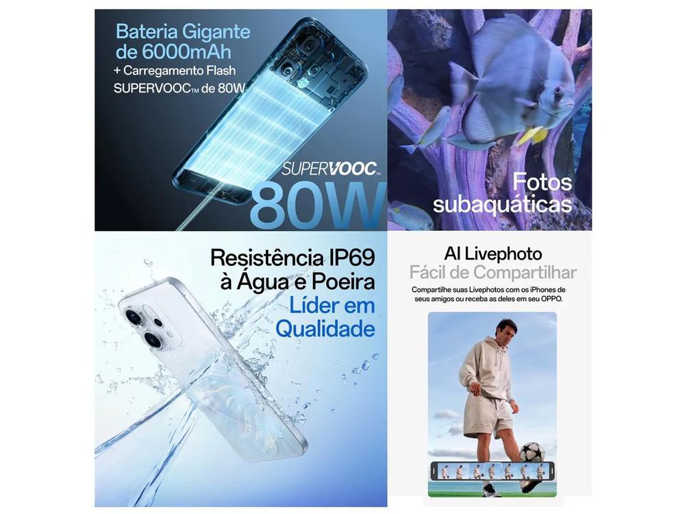 Smartphone OPPO Reno14 512GB 5G 12GB RAM Verde Luminoso 6,59" Câm. Tripla + Selfie 50MP - 2