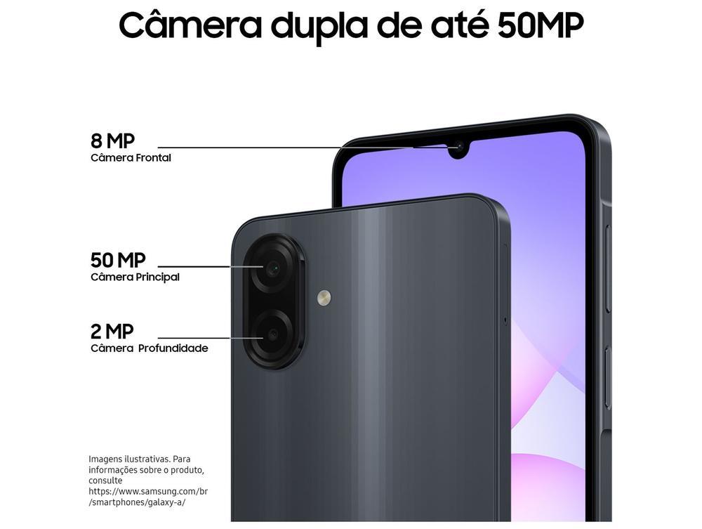 Smartphone Samsung A07 256GB Violeta 8GB RAM Tela 6,7" Câm. Dupla + Selfie 8MP - 4