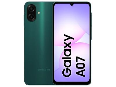 Smartphone Samsung A07 256GB Verde 8GB RAM Tela 6,7" Câm. Dupla + Selfie 8MP
