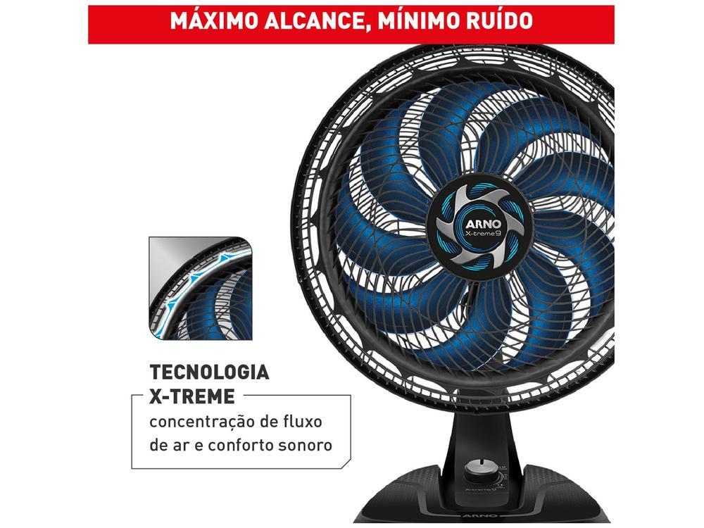 Ventilador de Mesa Arno X-Treme 9 VE90 40cm 9 Pás 3 Velocidades Preto e Azul Escuro 2720017486 - 3