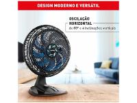 Ventilador de Mesa Arno X-Treme 9 VE90 40cm 9 Pás 3 Velocidades Preto e Azul Escuro 2720017486 - 8