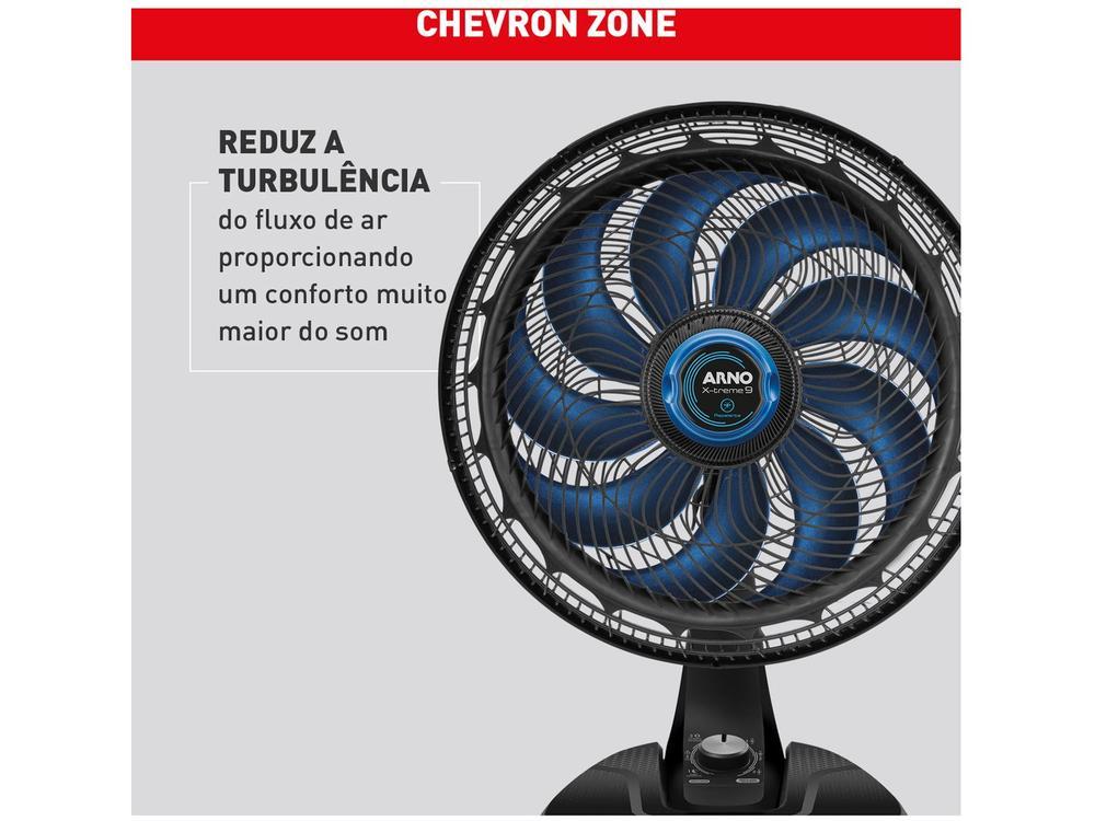 Ventilador de Mesa de Mesa Arno X-Treme 9 Repelente VE95 40cm 9 Pás 3 Velocidades Preto e Azul Escuro 2720017498 - 6