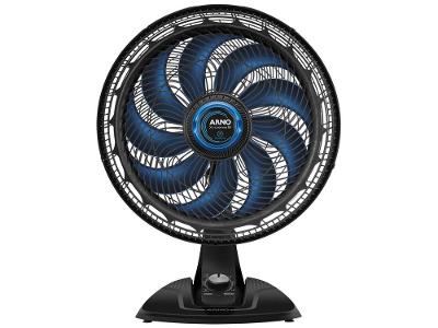 Ventilador de Mesa de Mesa Arno X-Treme 9 Repelente VE95 40cm 9 Pás 3 Velocidades Preto e Azul Escuro 2720017498