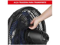 Ventilador de Mesa de Mesa Arno X-Treme 9 Repelente VE95 40cm 9 Pás 3 Velocidades Preto e Azul Escuro 2720017498 - 8