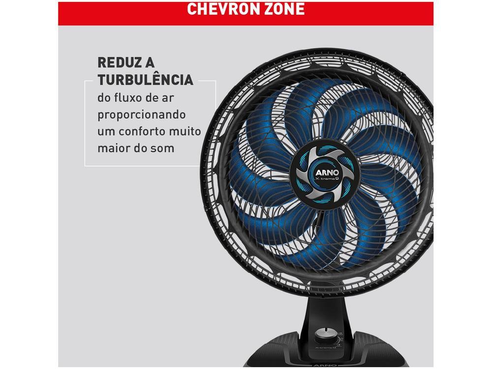 Ventilador de Mesa Arno X-Treme 9 VE90 40cm 9 Pás 3 Velocidades Preto e Azul Escuro 2720017485 - 5
