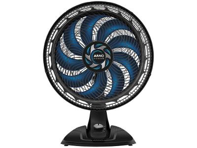 Ventilador de Mesa Arno X-Treme 9 VE90 40cm 9 Pás 3 Velocidades Preto e Azul Escuro 2720017485