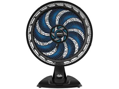 Ventilador de Mesa Arno X-Treme 9 VE90 40cm 9 Pás 3 Velocidades Preto e Azul Escuro 2720017485