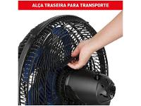 Ventilador de Mesa Arno X-Treme 9 VE90 40cm 9 Pás 3 Velocidades Preto e Azul Escuro 2720017485 - 7