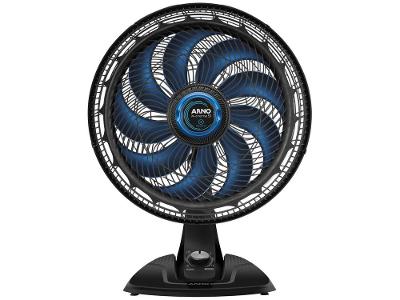 Ventilador de Mesa de Mesa Arno X-Treme 9 Repelente VE95 40cm 9 Pás 3 Velocidades Preto e Azul Escuro 2720017497
