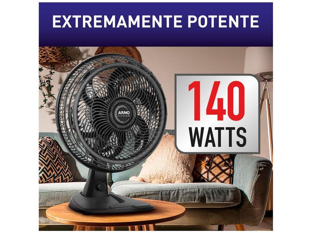 Ventilador 2 em 1 Arno X-Treme 6 VE60 40cm 6 Pás 3 Velocidades Preto 2720017912 - 7