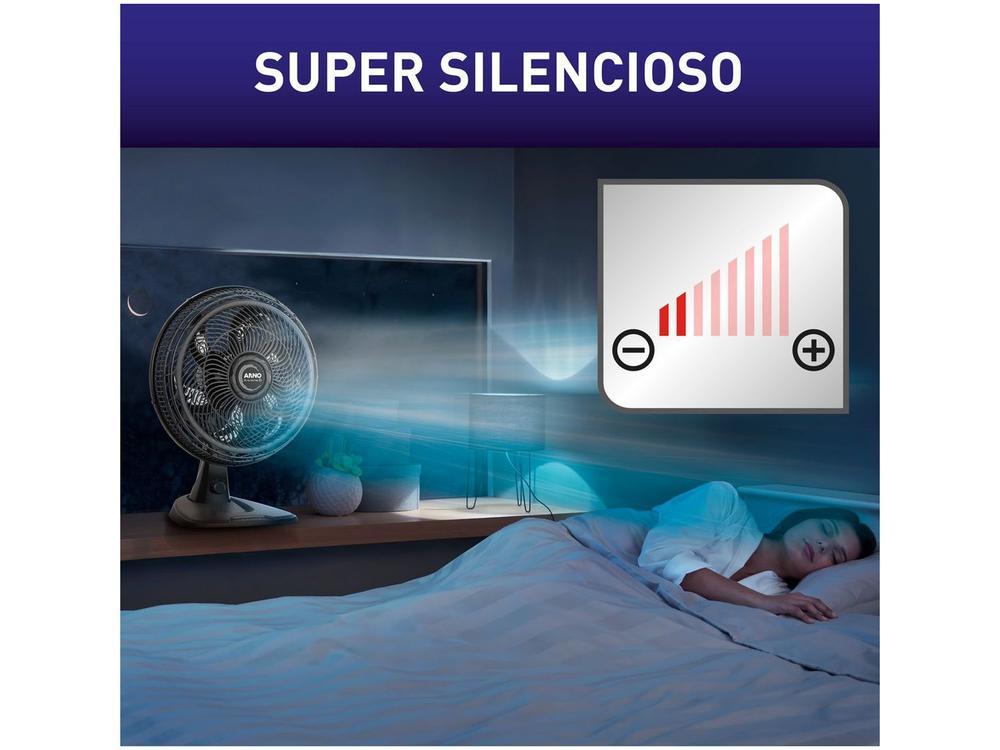 Ventilador 2 em 1 Arno X-Treme 6 VE60 40cm 6 Pás 3 Velocidades Preto 2720017911 - 8