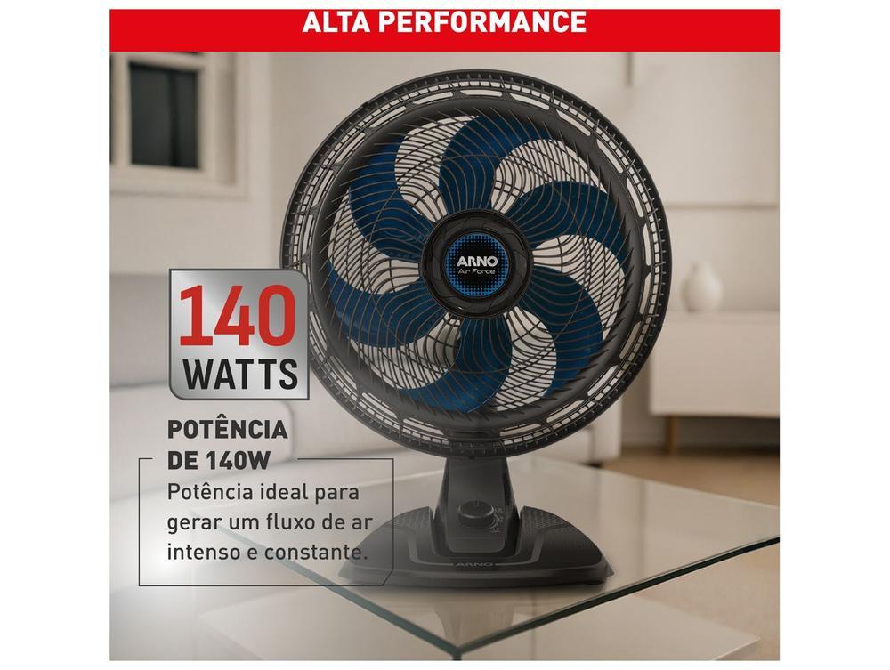 Ventilador de Mesa Arno Air Force VA46 40cm 6 Pás 3 Velocidades Preto e Azul Escuro 2720018896 - 6