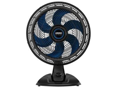 Ventilador de Mesa Arno Air Force VA46 40cm 6 Pás 3 Velocidades Preto e Azul Escuro 2720018896