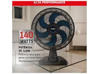 Ventilador de Mesa Arno Air Force VA46 40cm 6 Pás 3 Velocidades Preto e Azul Escuro 2720018896 - 6