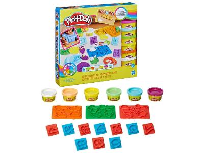 Kit Massinha Play-Doh Números Hasbro com 13 Moldes
