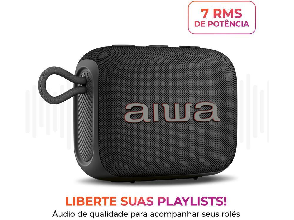 Caixa de Som Aiwa AWS-SP-07-B Bluetooth Portátil 7W USB - 3