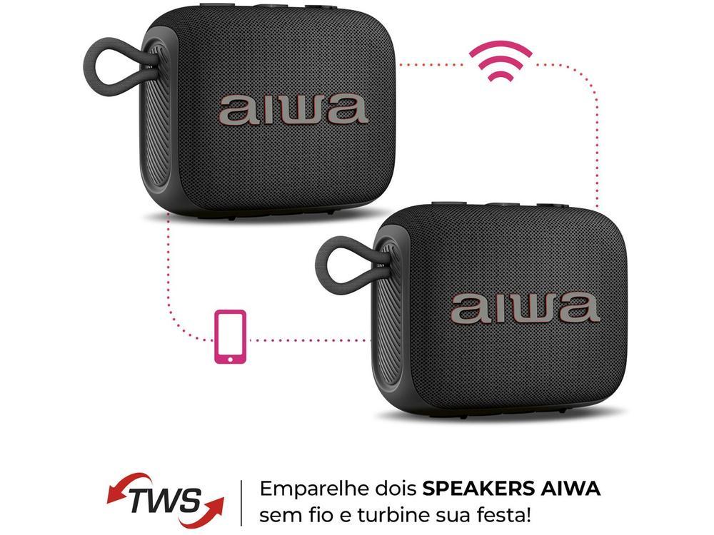 Caixa de Som Aiwa AWS-SP-07-B Bluetooth Portátil 7W USB - 8