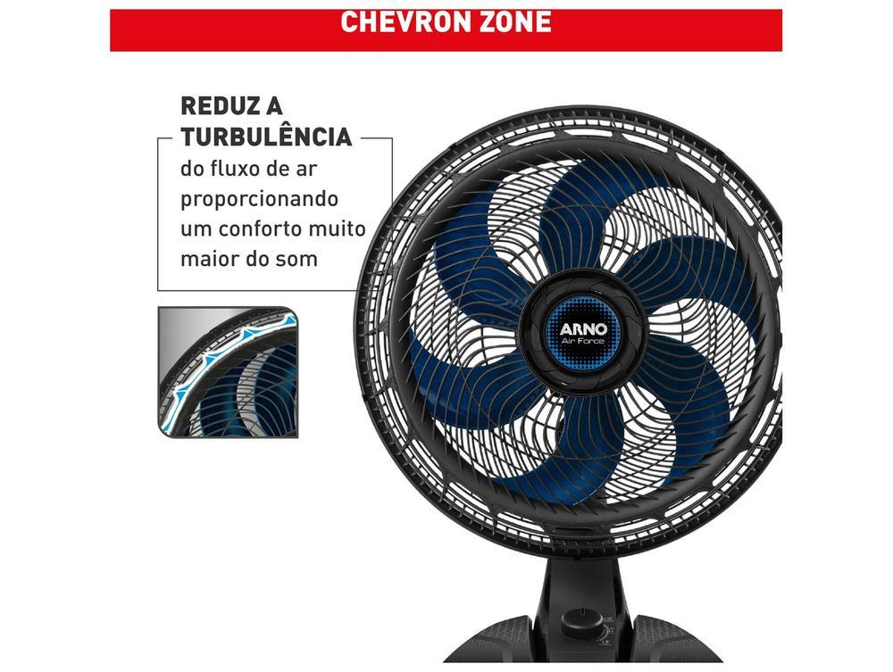 Ventilador de Mesa Arno Air Force VA46 40cm 6 Pás 3 Velocidades Preto e Azul Escuro 2720018897 - 4